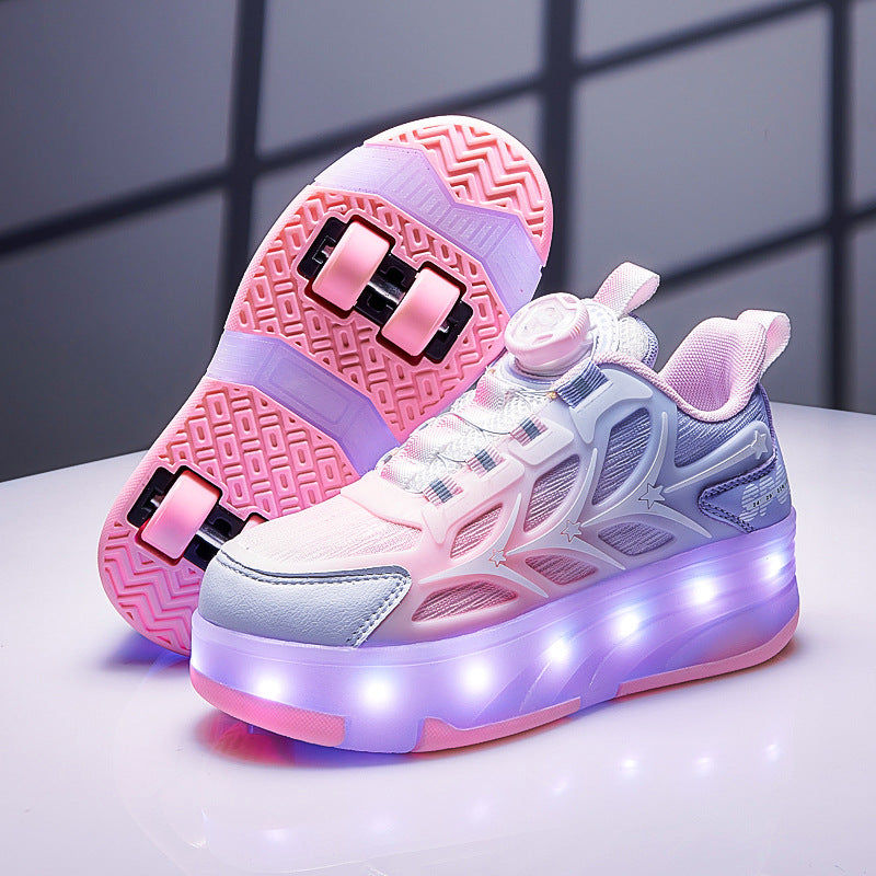 Children's LED Light Up Roller Shoes