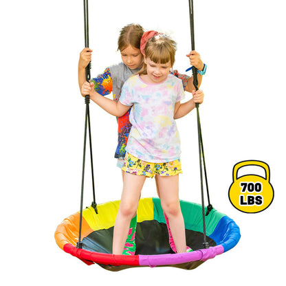 Round Oxford Fabric Swing Hammock