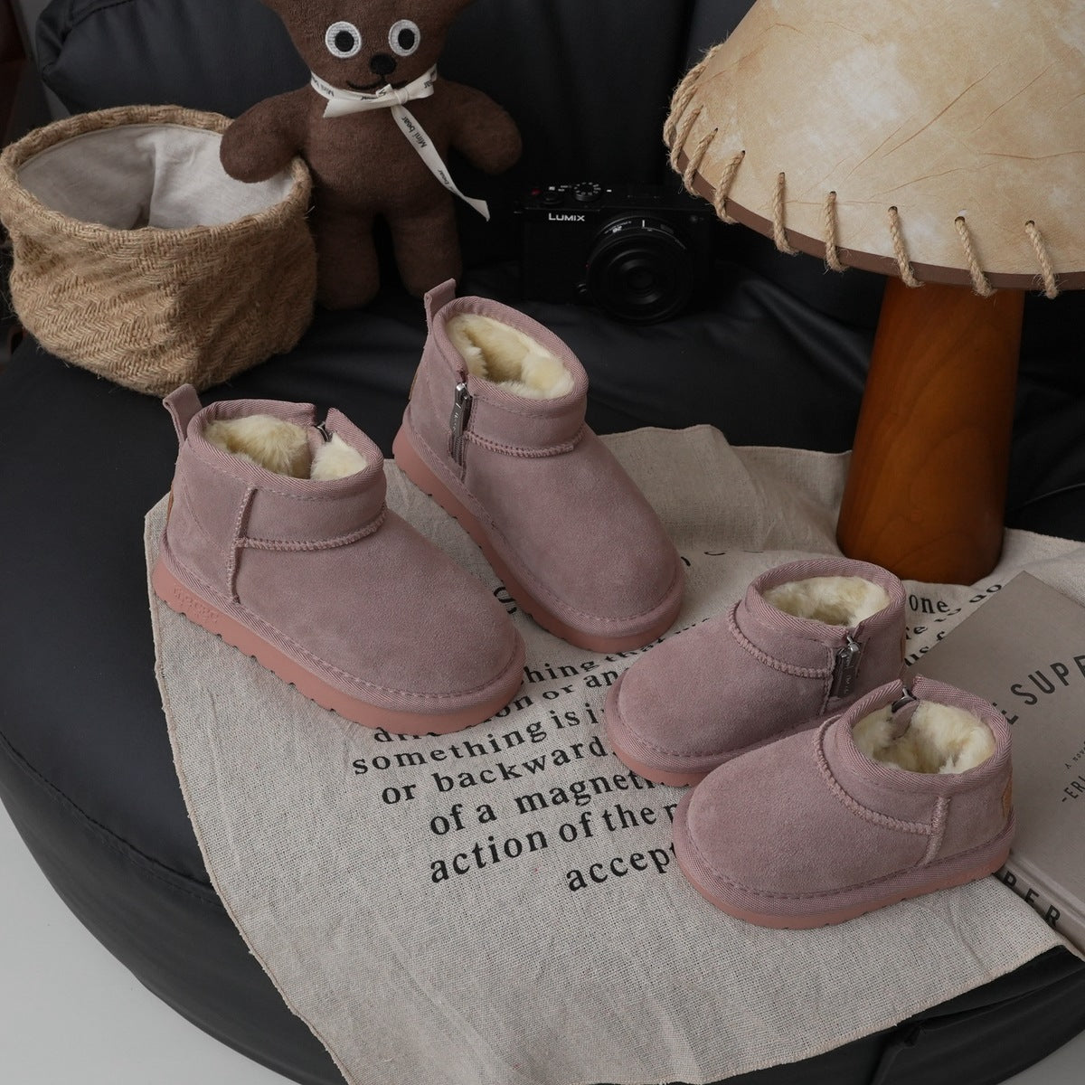 XSH Leather Children's Snow Boots