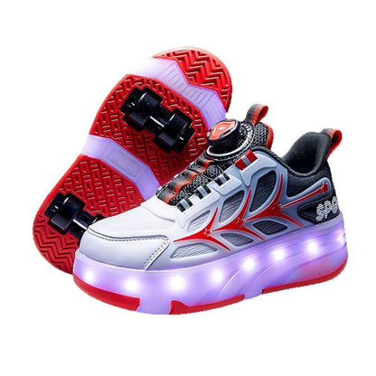Children's LED Light Up Roller Shoes