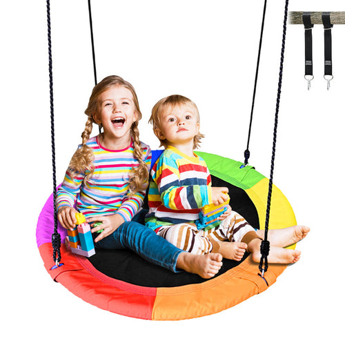 Round Oxford Fabric Swing Hammock