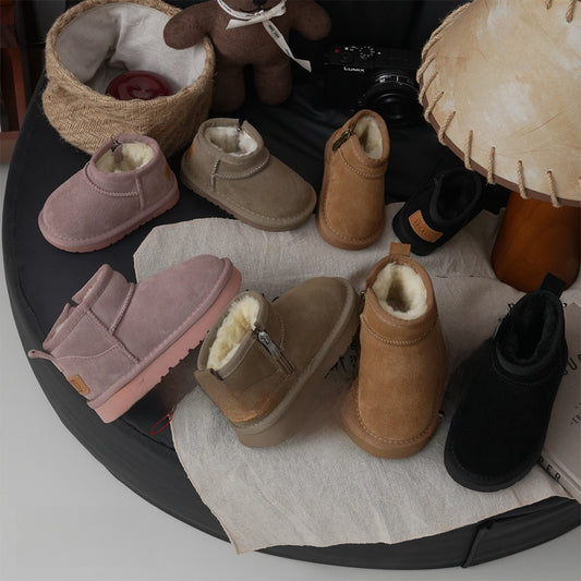 XSH Leather Children's Snow Boots