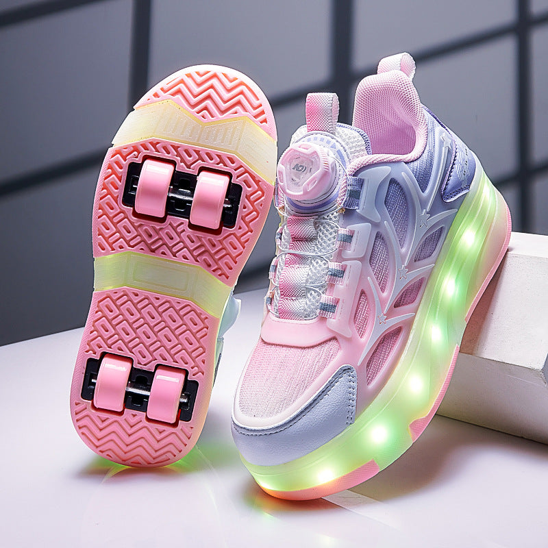 Children's LED Light Up Roller Shoes