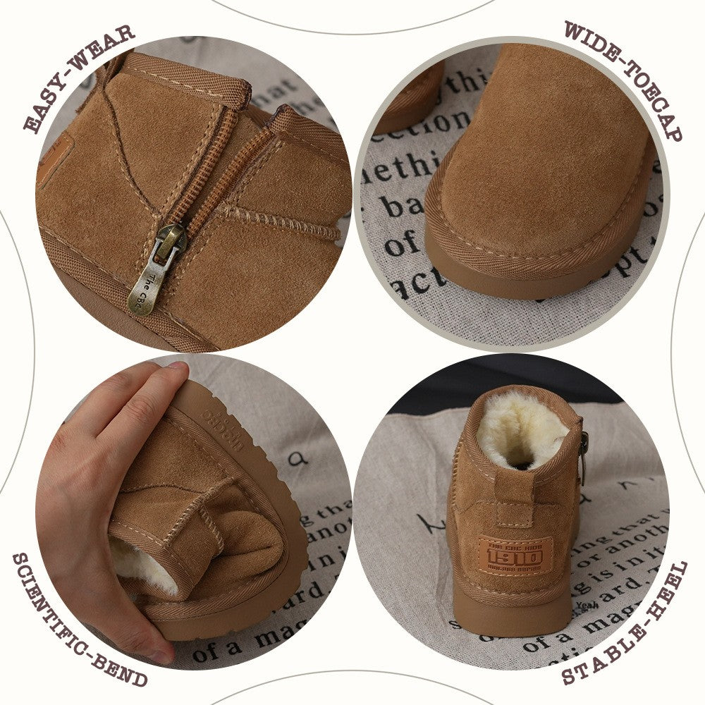 XSH Leather Children's Snow Boots