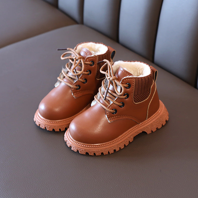 Children's autumn and winter shoes, children's Martin boots