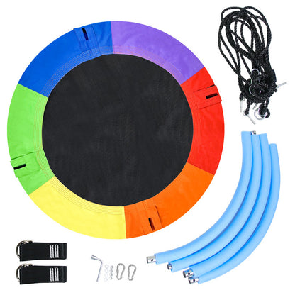 Round Oxford Fabric Swing Hammock