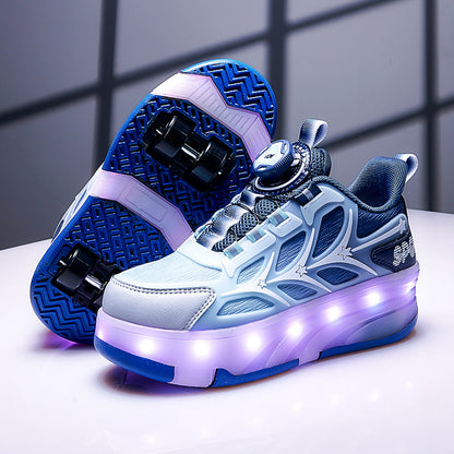 Children's LED Light Up Roller Shoes